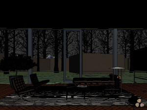 glass house Model 3D