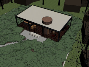 glass house Model 3D