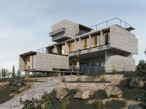 golf house villa 3D Model