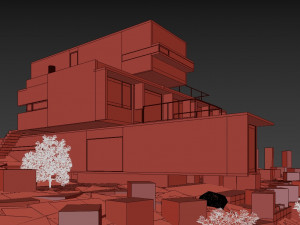 golf house villa 3D Model