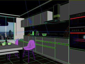 scandinavian kitchen 3D Модель