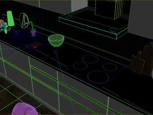 scandinavian kitchen 3D Model
