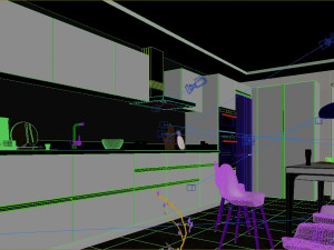 scandinavian kitchen 3D Модель