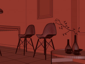 scandinavian kitchen 3D Модель
