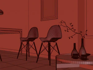 scandinavian kitchen 3D Model