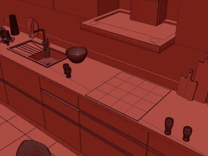 scandinavian kitchen 3D Model
