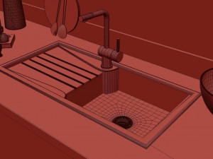 scandinavian kitchen 3D Модель