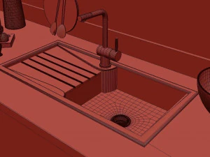 scandinavian kitchen 3D Model