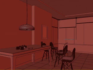 scandinavian kitchen 3D Model