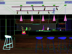 anthracite kitchen Modello 3D