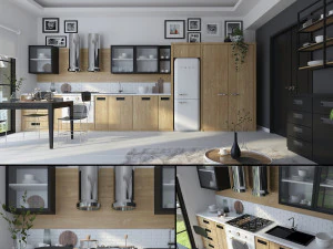 hygge kitchen 3D Model
