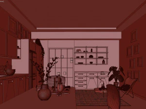hygge kitchen 3D Model