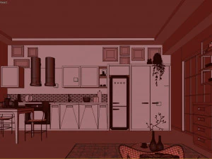 hygge kitchen 3D Model
