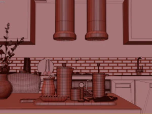 hygge kitchen 3D Model