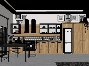 hygge kitchen 3D Model