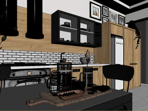 hygge kitchen 3D Model