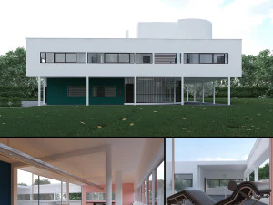 Villa Savoia Modello 3D