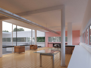villa savoye Model 3D