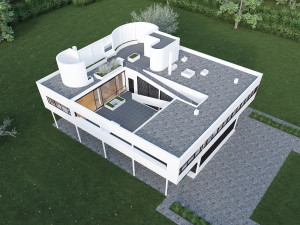 villa savoye Model 3D