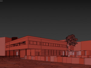 villa savoye Model 3D