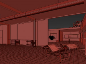 villa savoye Model 3D