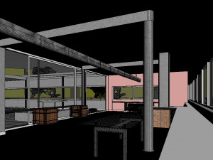 villa savoye Model 3D