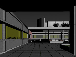 villa savoye Model 3D