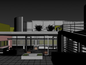villa savoye Model 3D