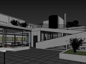 villa savoye Model 3D