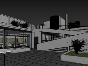 villa savoye 3D Model