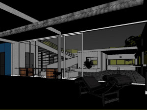 villa savoye Model 3D