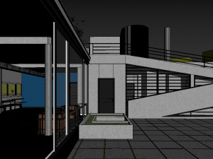 villa savoye Model 3D