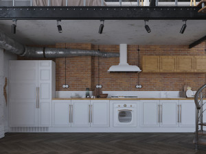 studio loft 3D मॉडल