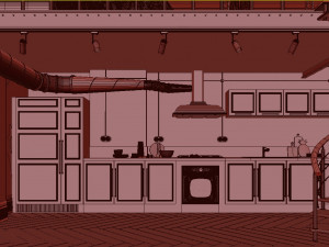 studio loft 3D मॉडल