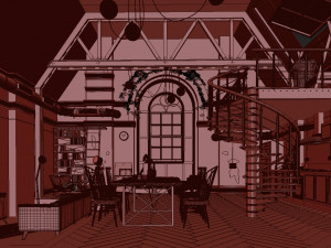 studio loft 3D मॉडल