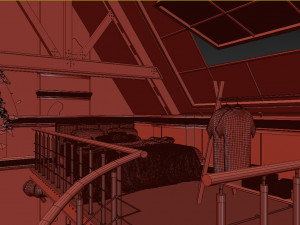 studio loft 3D मॉडल