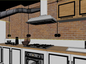 studio loft 3D मॉडल