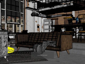 スタジオロフト 3Dモデル