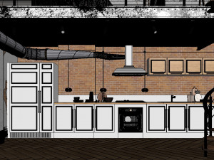 studio loft 3D मॉडल