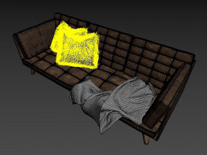 paris mid-century livingroom 3D Model