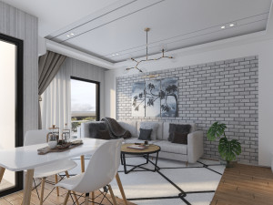 scandinavian studio house 3D Model