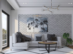 scandinavian studio house 3D Model