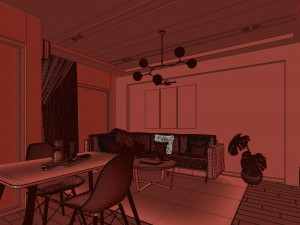 scandinavian studio house 3D Model