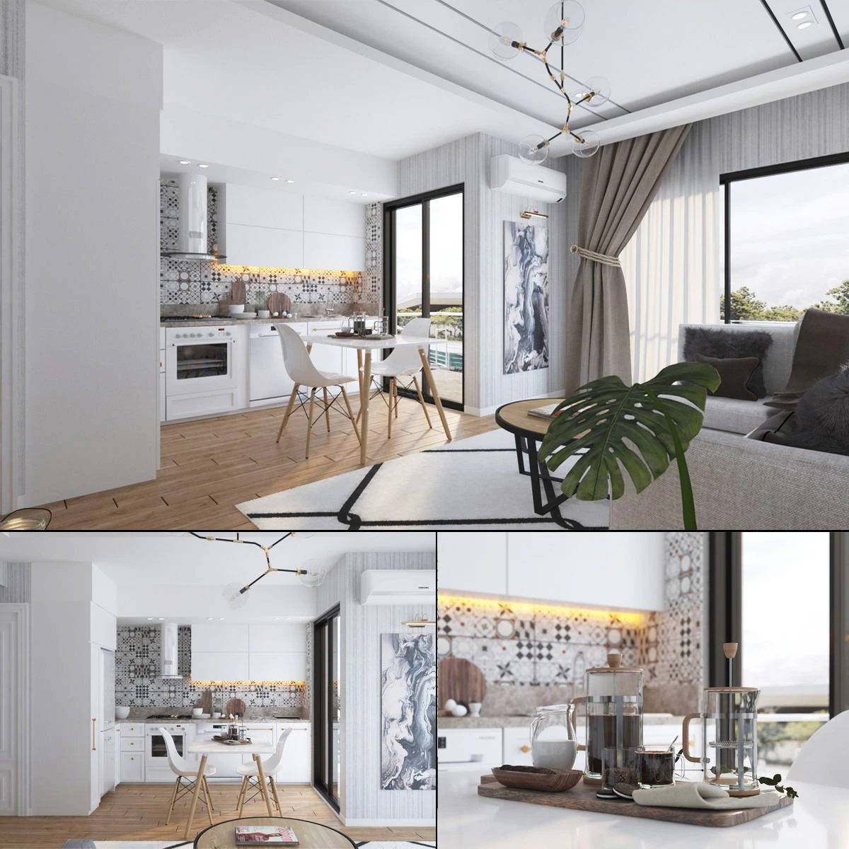 scandinavian studio house 3D Model .c4d .max .obj .3ds .fbx .stl .blend 