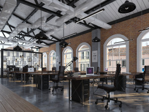 industrial open office 3D Model