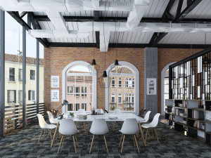industrial open office 3D Model