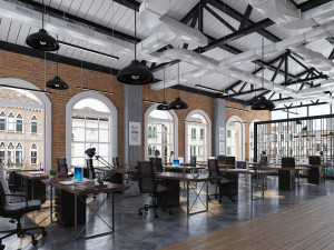 industrial open office 3D Model