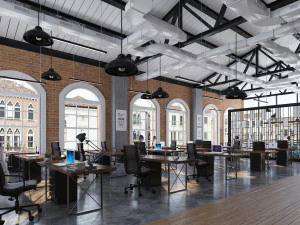 industrial open office 3D Model