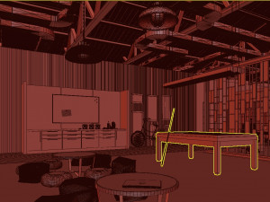 industrial open office 3D Model