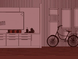 industrial open office 3D Model